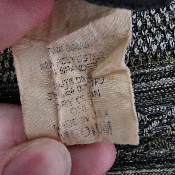 Y2K Mandee Crossover Surplice Top M Green Striped - Picture 8 of 9